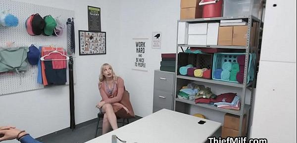  MILFs big boobies bouncing at the guards office